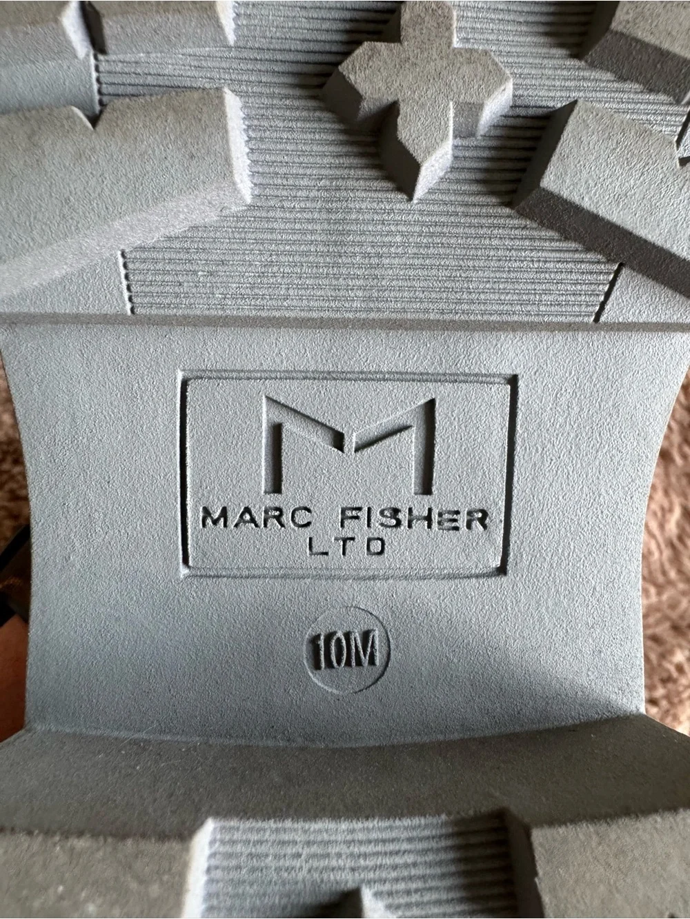 Marc Fisher Grey Suede Chelsea Lug Ankle Boots